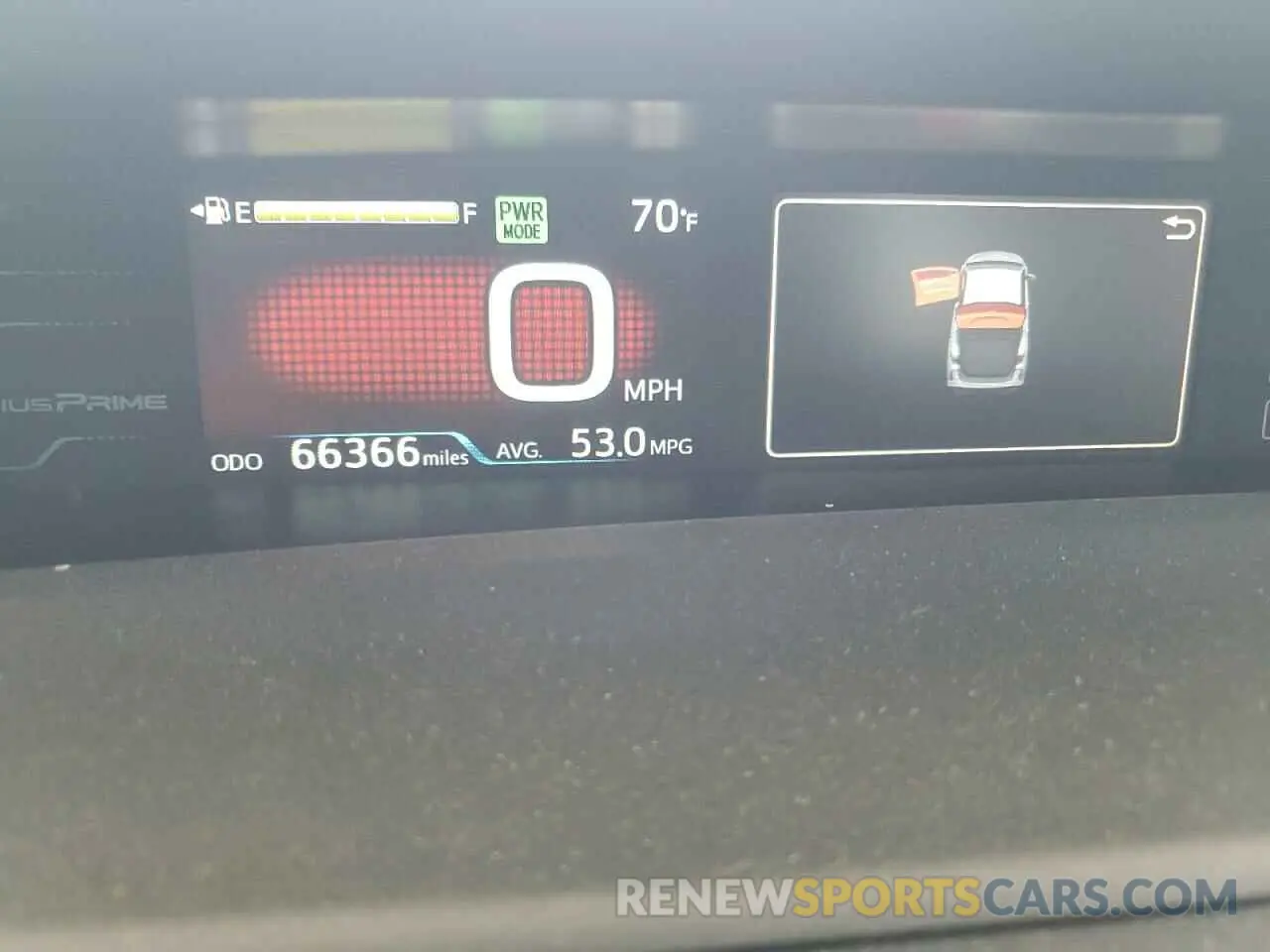 9 Photograph of a damaged car JTDKARFP3K3114820 TOYOTA PRIUS 2019