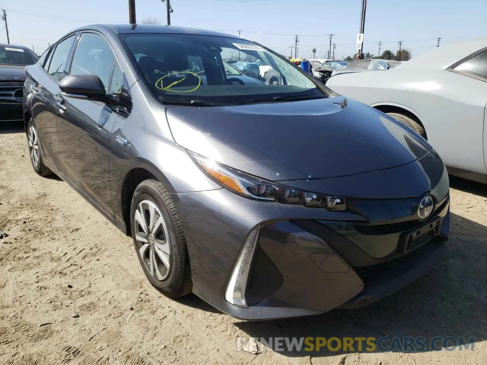 1 Photograph of a damaged car JTDKARFP3K3117653 TOYOTA PRIUS 2019