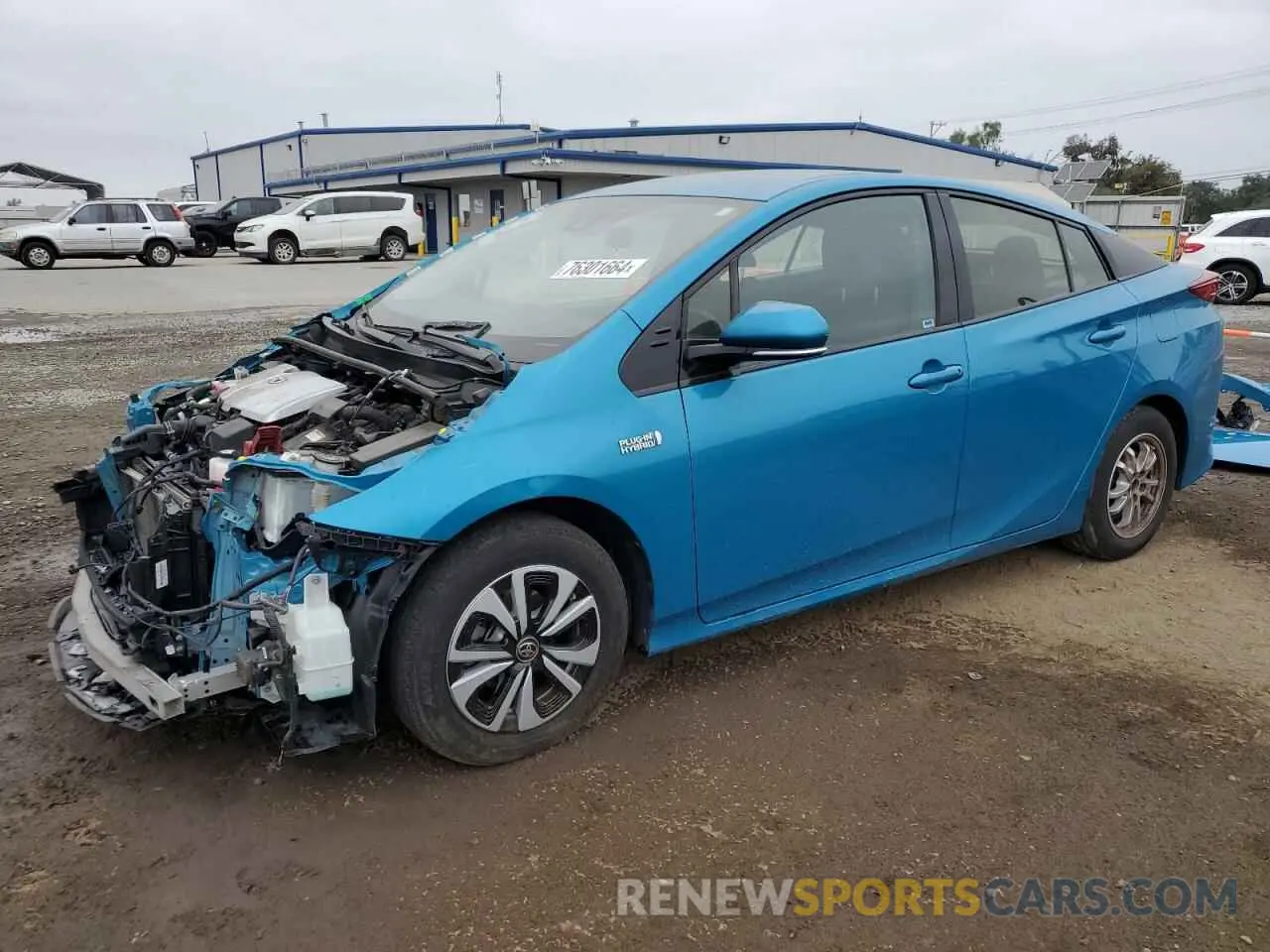 1 Photograph of a damaged car JTDKARFP4K3119511 TOYOTA PRIUS 2019