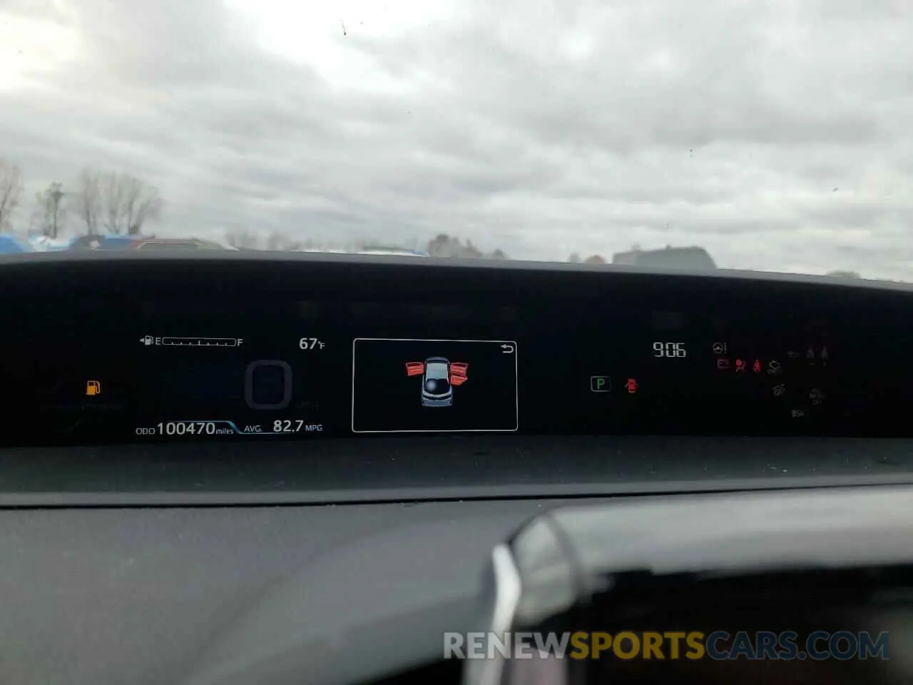 9 Photograph of a damaged car JTDKARFP7K3113248 TOYOTA PRIUS 2019