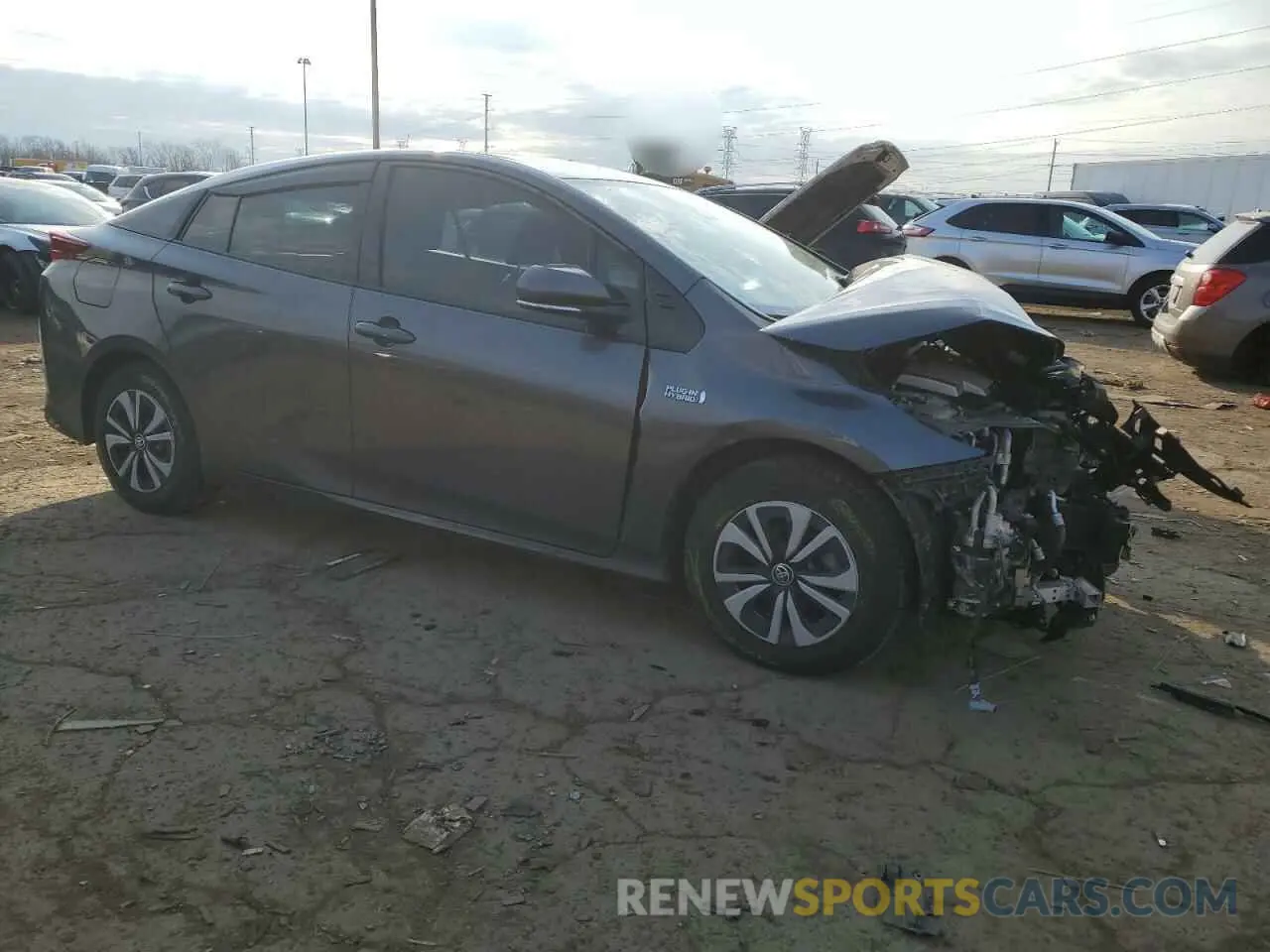 4 Photograph of a damaged car JTDKARFP7K3119440 TOYOTA PRIUS 2019