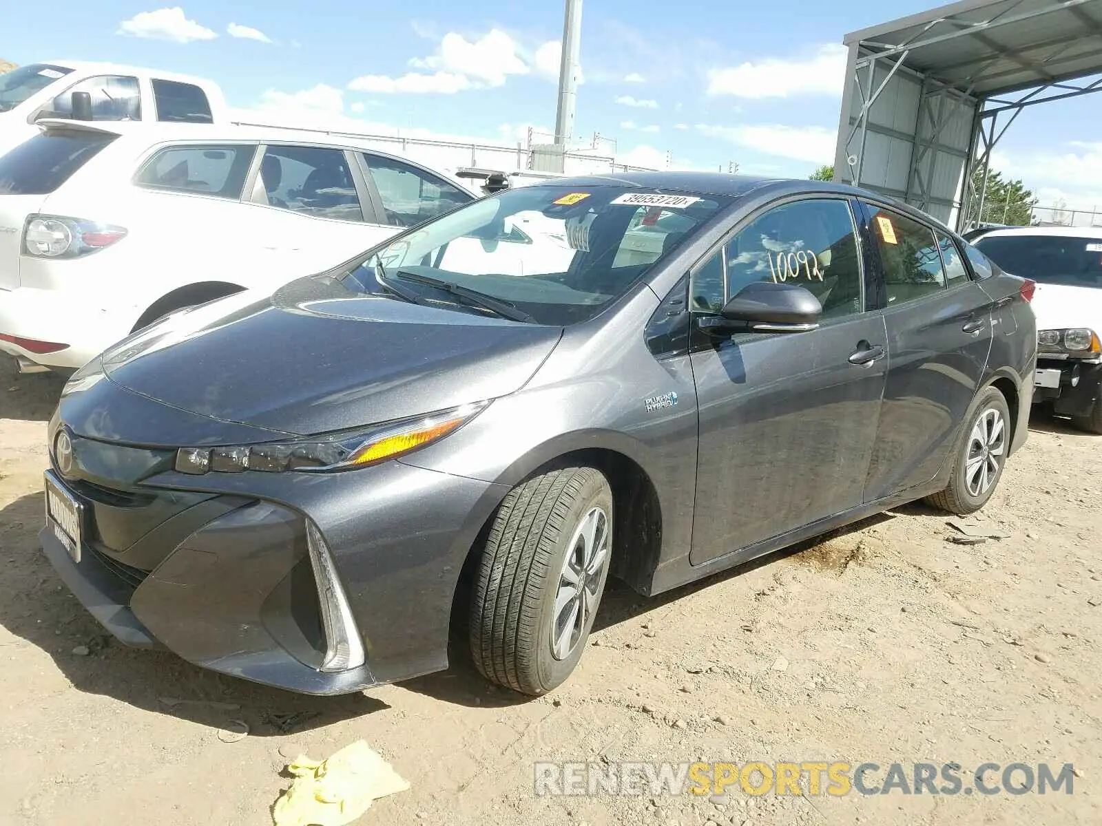2 Photograph of a damaged car JTDKARFP8K3115803 TOYOTA PRIUS 2019