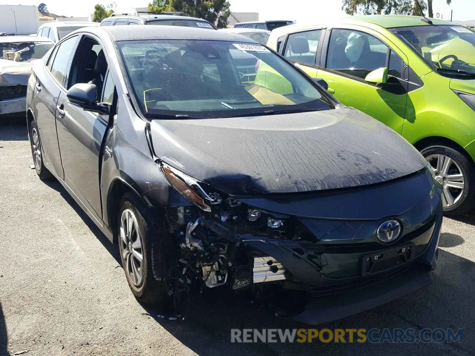 1 Photograph of a damaged car JTDKARFP9K3106107 TOYOTA PRIUS 2019