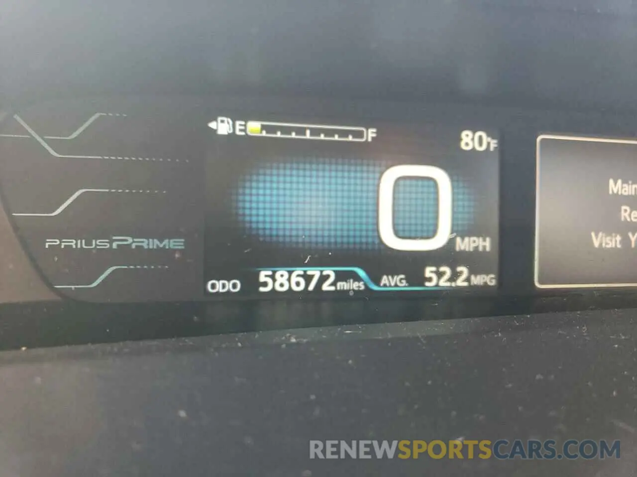 9 Photograph of a damaged car JTDKARFP9K3118340 TOYOTA PRIUS 2019