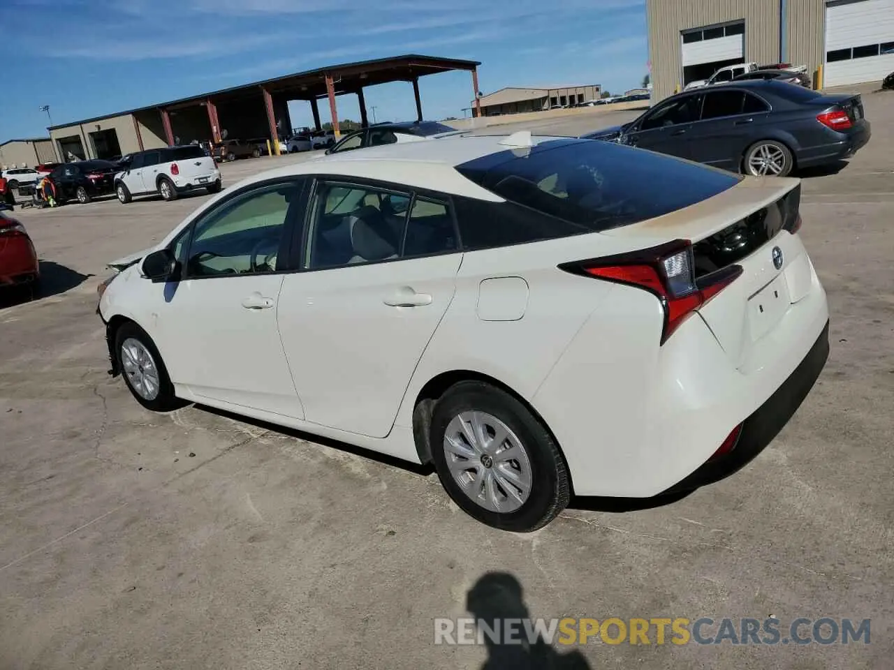 2 Photograph of a damaged car JTDKARFU0K3071804 TOYOTA PRIUS 2019