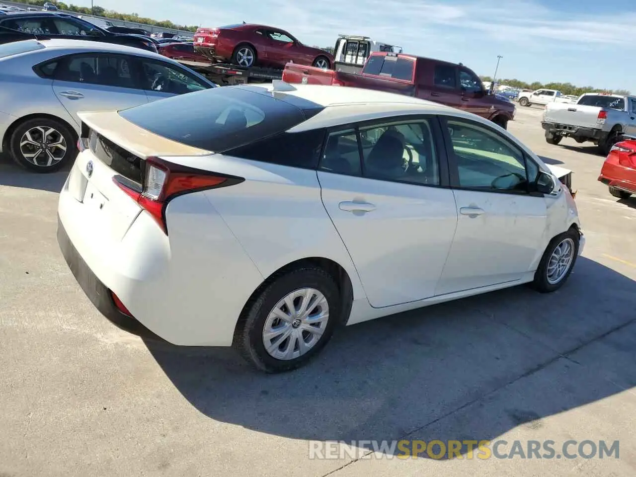 3 Photograph of a damaged car JTDKARFU0K3071804 TOYOTA PRIUS 2019