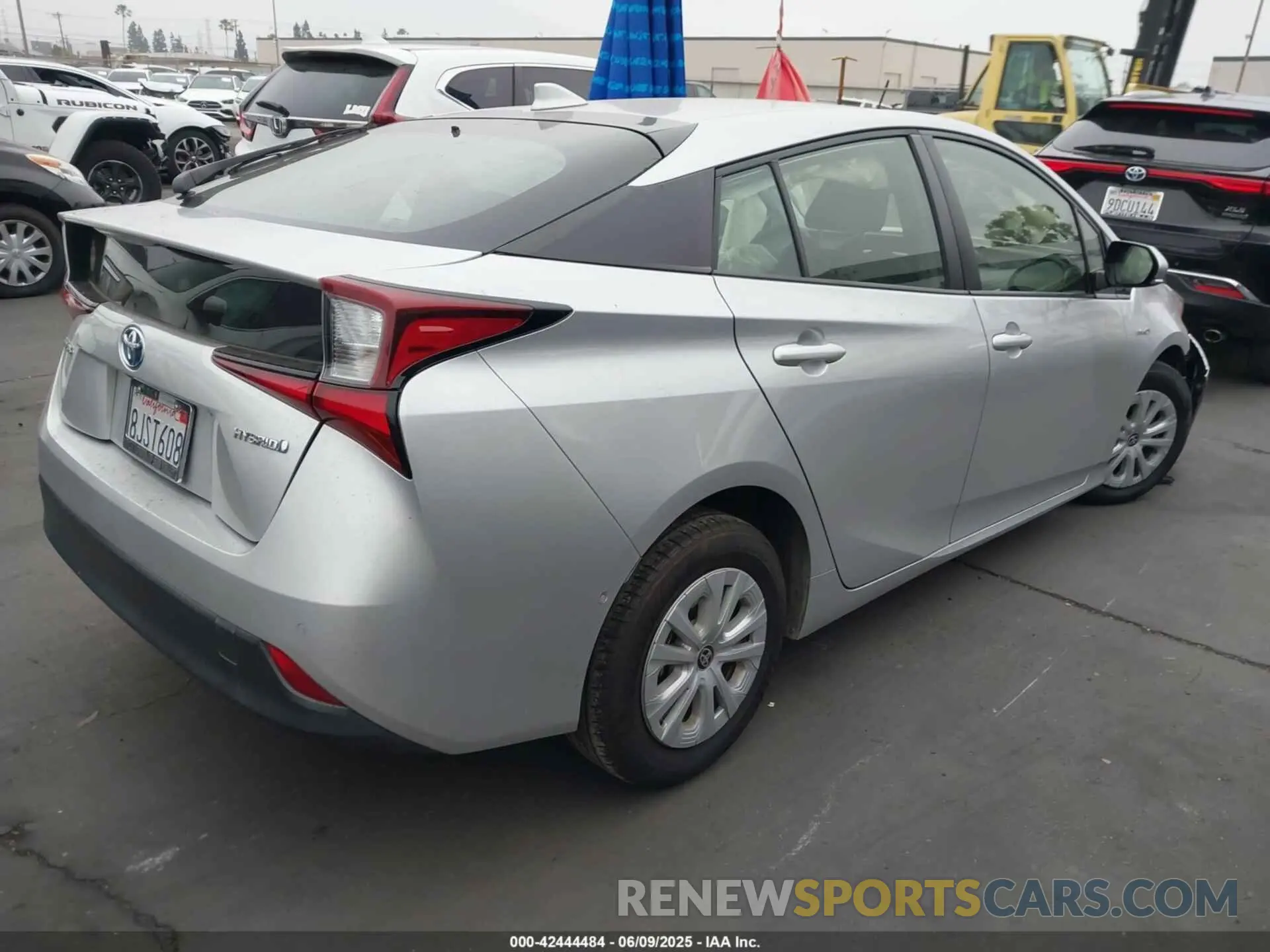 4 Photograph of a damaged car JTDKARFU0K3074380 TOYOTA PRIUS 2019