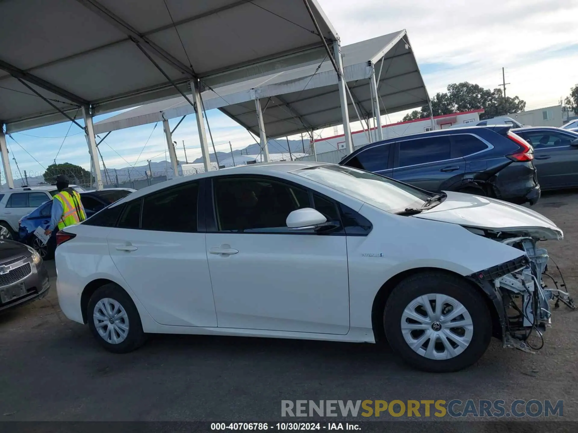 14 Photograph of a damaged car JTDKARFU0K3077134 TOYOTA PRIUS 2019
