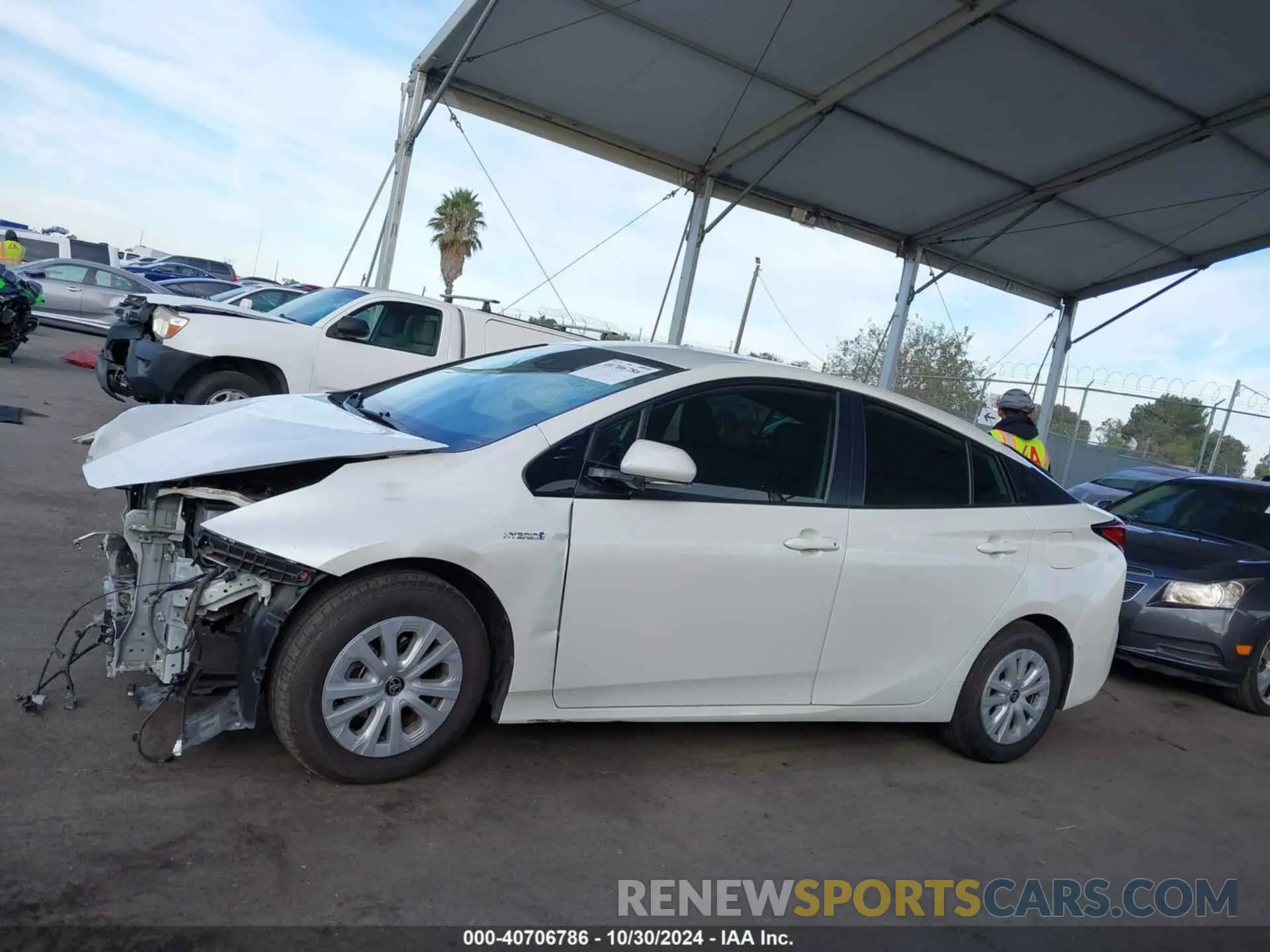 15 Photograph of a damaged car JTDKARFU0K3077134 TOYOTA PRIUS 2019