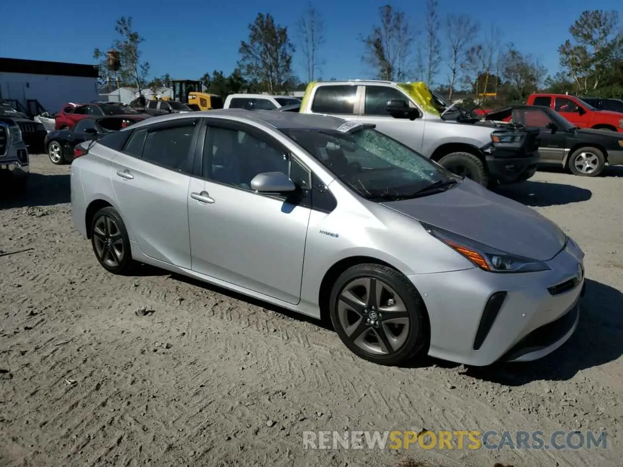 4 Фотография поврежденного автомобиля JTDKARFU0K3077490 TOYOTA PRIUS 2019