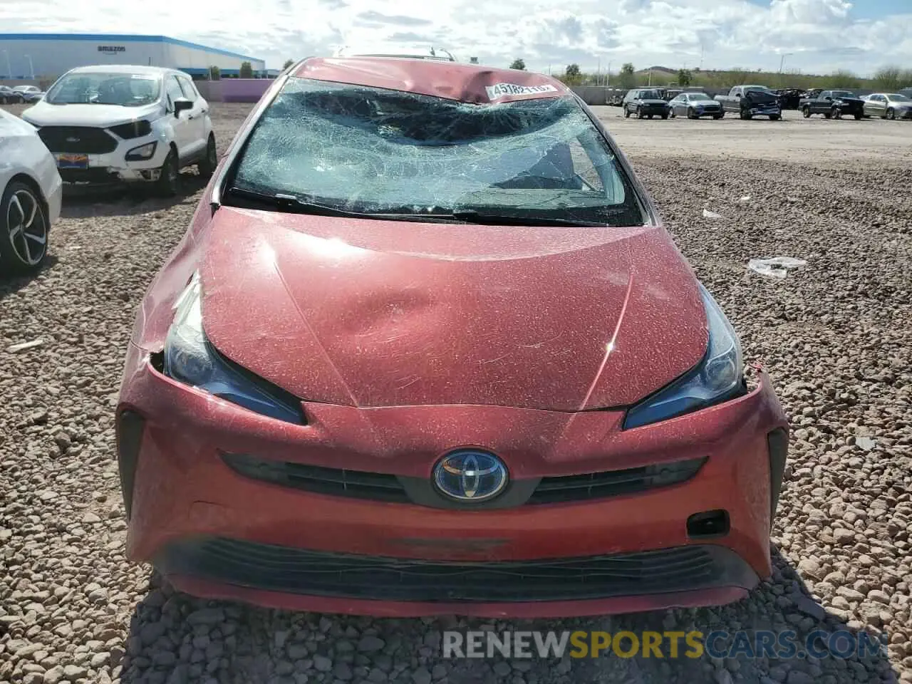 5 Photograph of a damaged car JTDKARFU0K3094760 TOYOTA PRIUS 2019