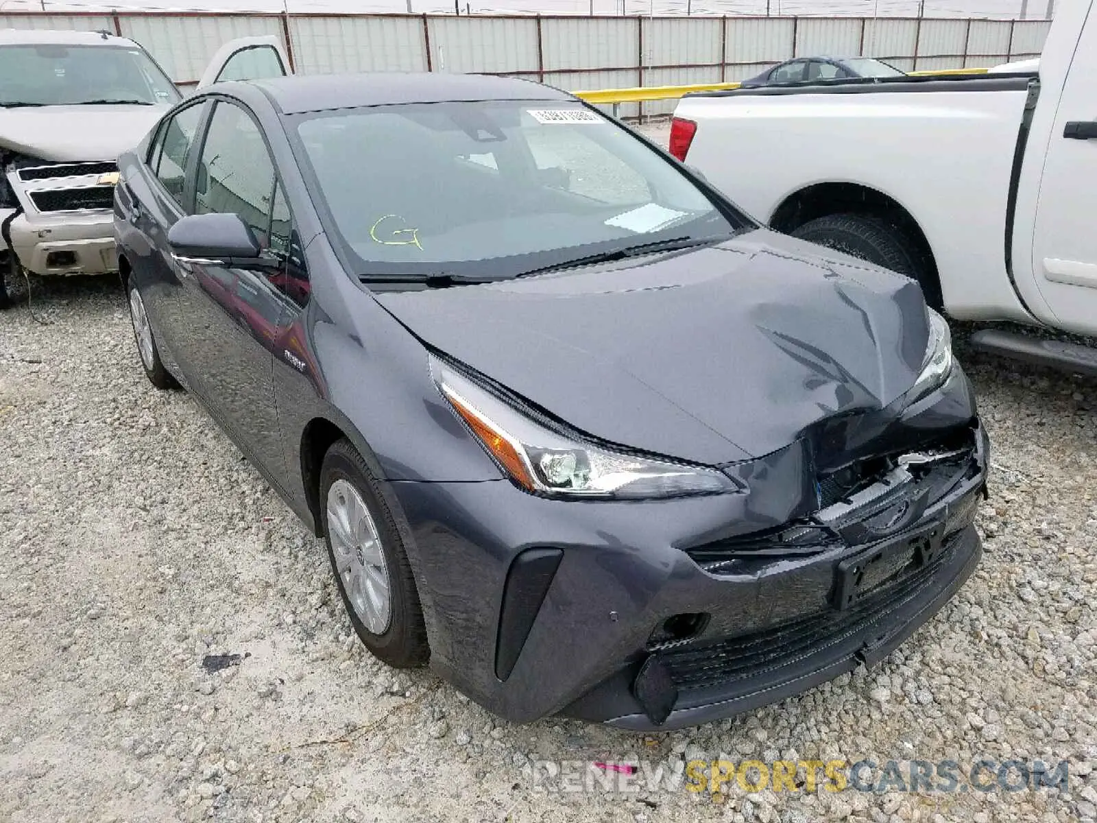1 Photograph of a damaged car JTDKARFU0K3094886 TOYOTA PRIUS 2019