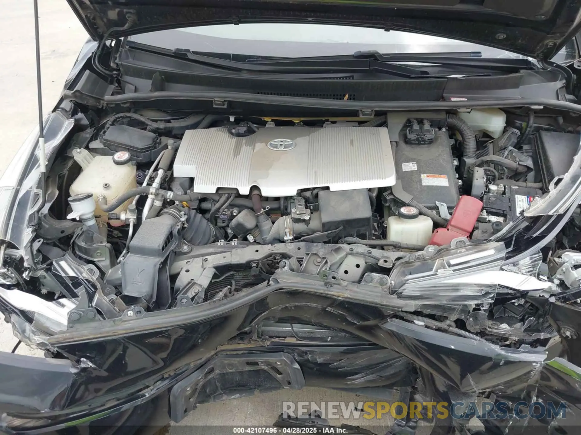 10 Фотография поврежденного автомобиля JTDKARFU0K3095844 TOYOTA PRIUS 2019
