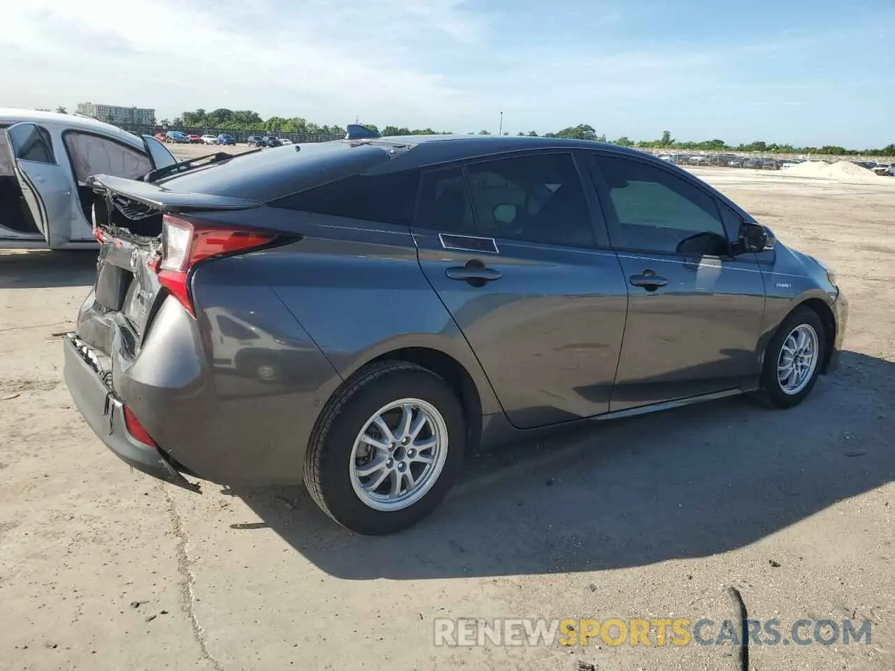 3 Photograph of a damaged car JTDKARFU0K3095987 TOYOTA PRIUS 2019