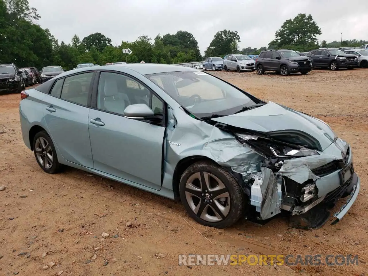 4 Photograph of a damaged car JTDKARFU0K3101674 TOYOTA PRIUS 2019