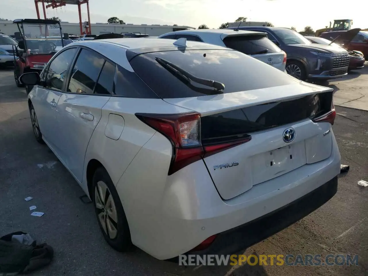 2 Photograph of a damaged car JTDKARFU0K3101951 TOYOTA PRIUS 2019