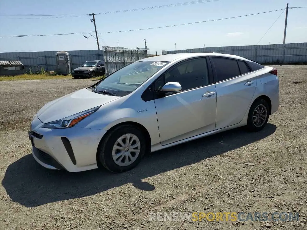 1 Photograph of a damaged car JTDKARFU1K3070970 TOYOTA PRIUS 2019