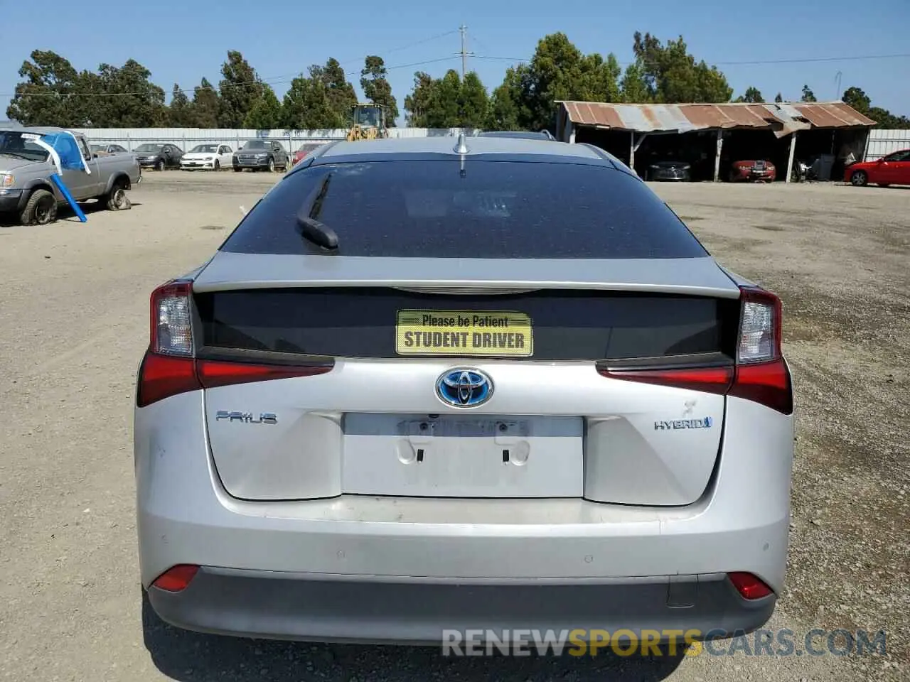 6 Photograph of a damaged car JTDKARFU1K3070970 TOYOTA PRIUS 2019
