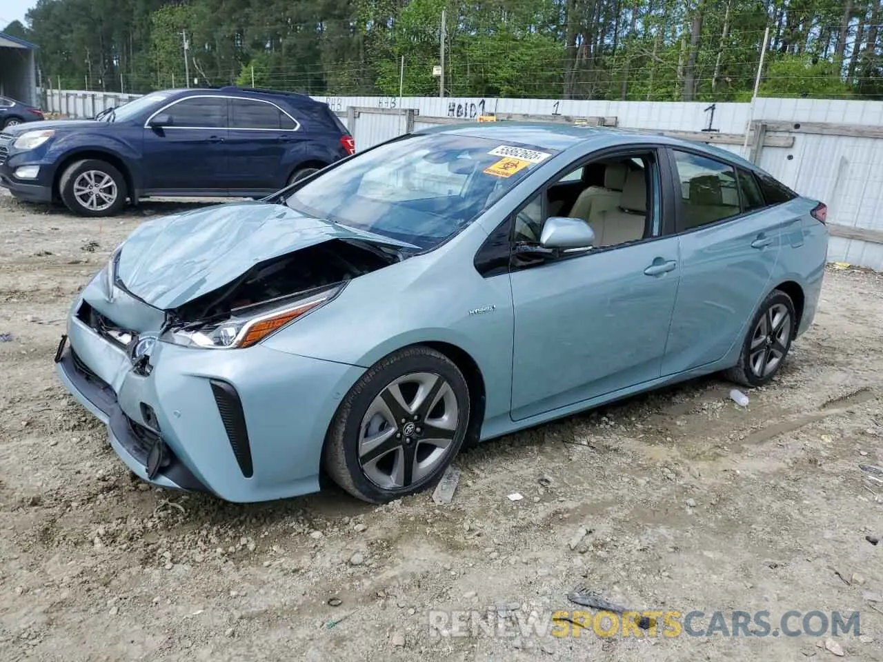 1 Фотография поврежденного автомобиля JTDKARFU1K3080818 TOYOTA PRIUS 2019