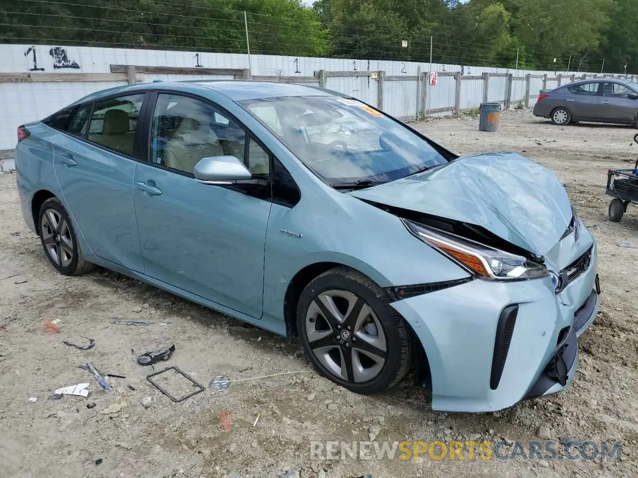 4 Фотография поврежденного автомобиля JTDKARFU1K3080818 TOYOTA PRIUS 2019