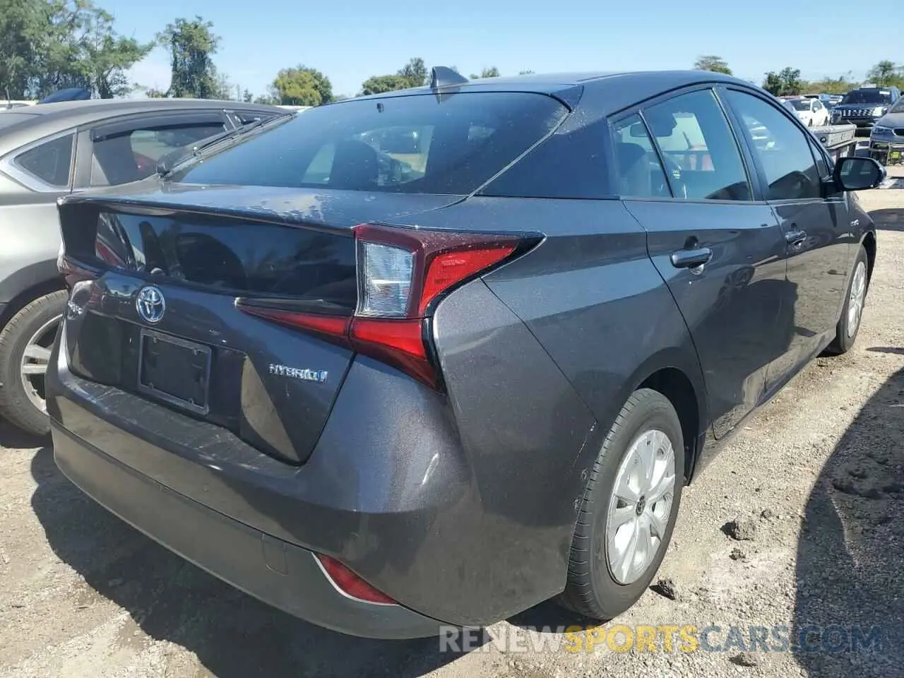 4 Фотография поврежденного автомобиля JTDKARFU1K3081306 TOYOTA PRIUS 2019