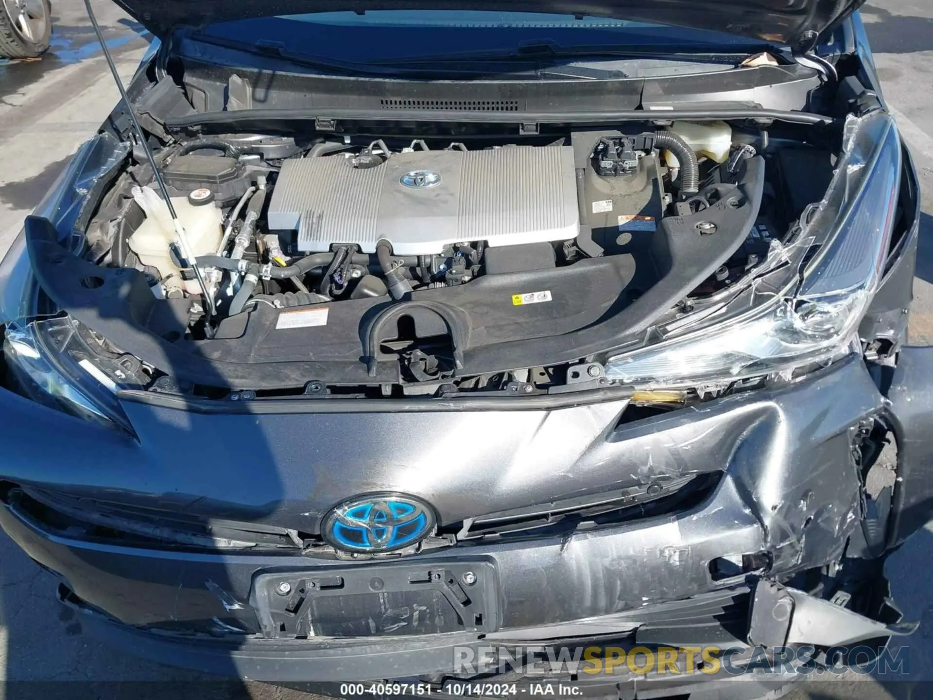 10 Photograph of a damaged car JTDKARFU1K3084092 TOYOTA PRIUS 2019