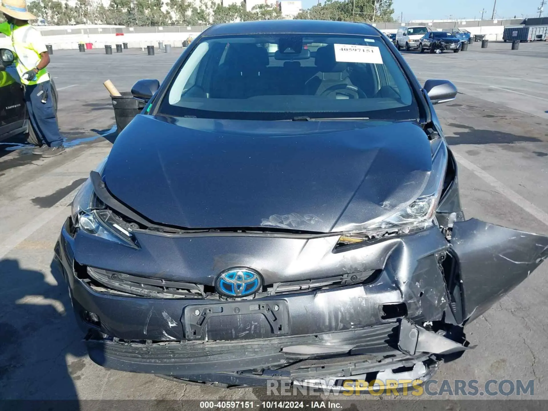 12 Photograph of a damaged car JTDKARFU1K3084092 TOYOTA PRIUS 2019