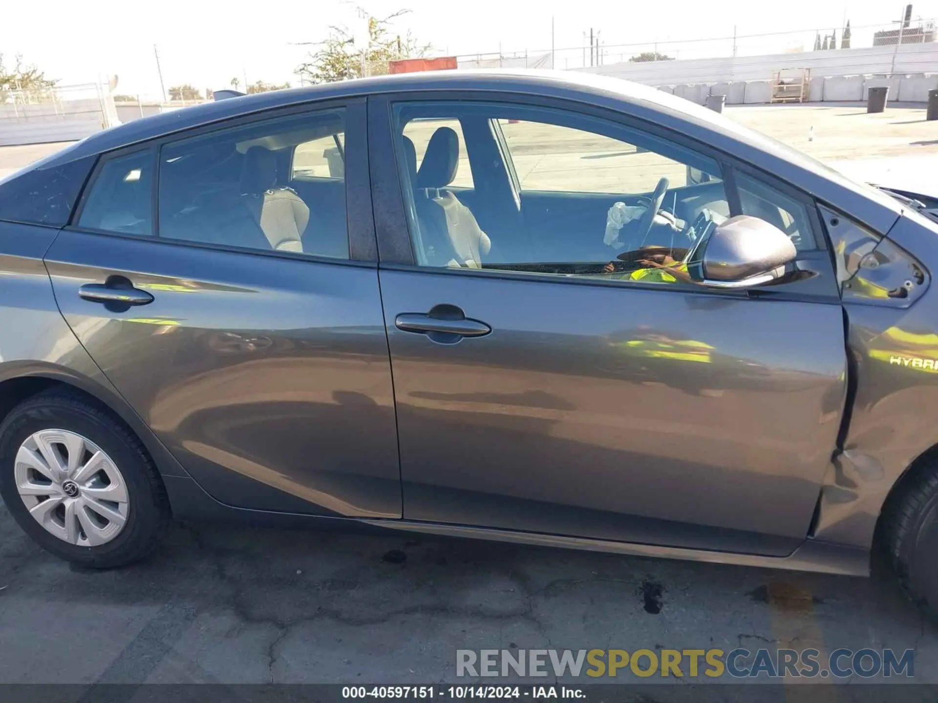 13 Photograph of a damaged car JTDKARFU1K3084092 TOYOTA PRIUS 2019