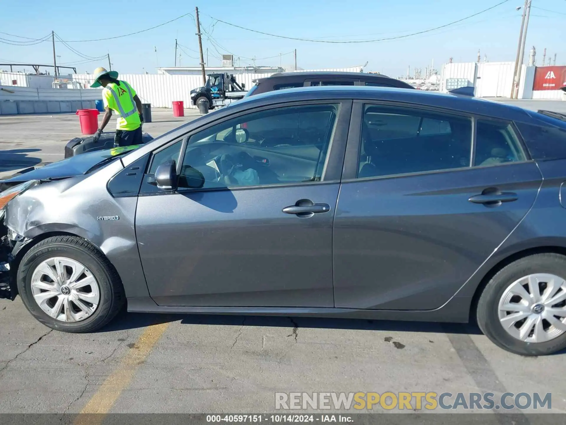 14 Photograph of a damaged car JTDKARFU1K3084092 TOYOTA PRIUS 2019
