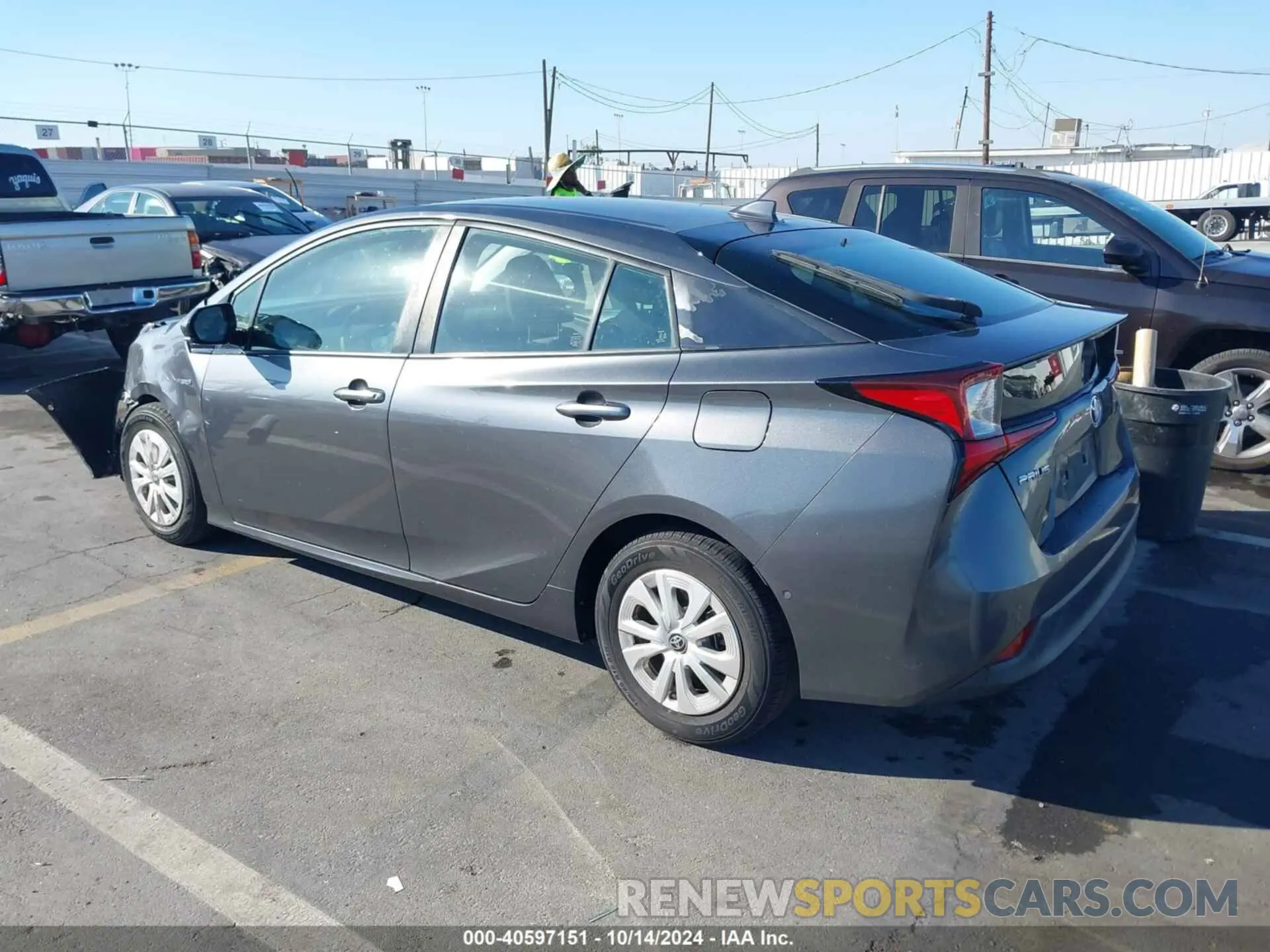 3 Photograph of a damaged car JTDKARFU1K3084092 TOYOTA PRIUS 2019