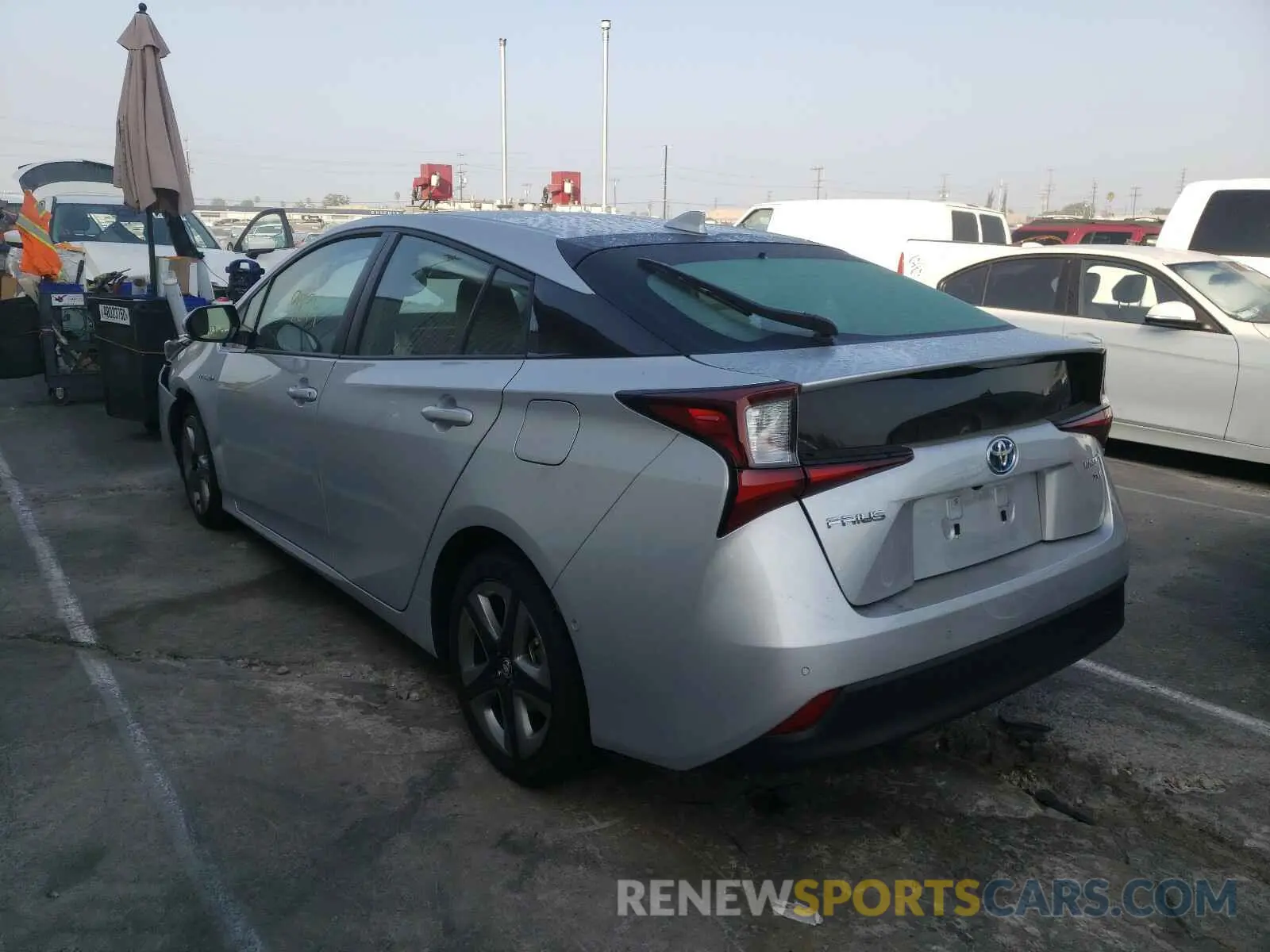 3 Photograph of a damaged car JTDKARFU1K3085498 TOYOTA PRIUS 2019