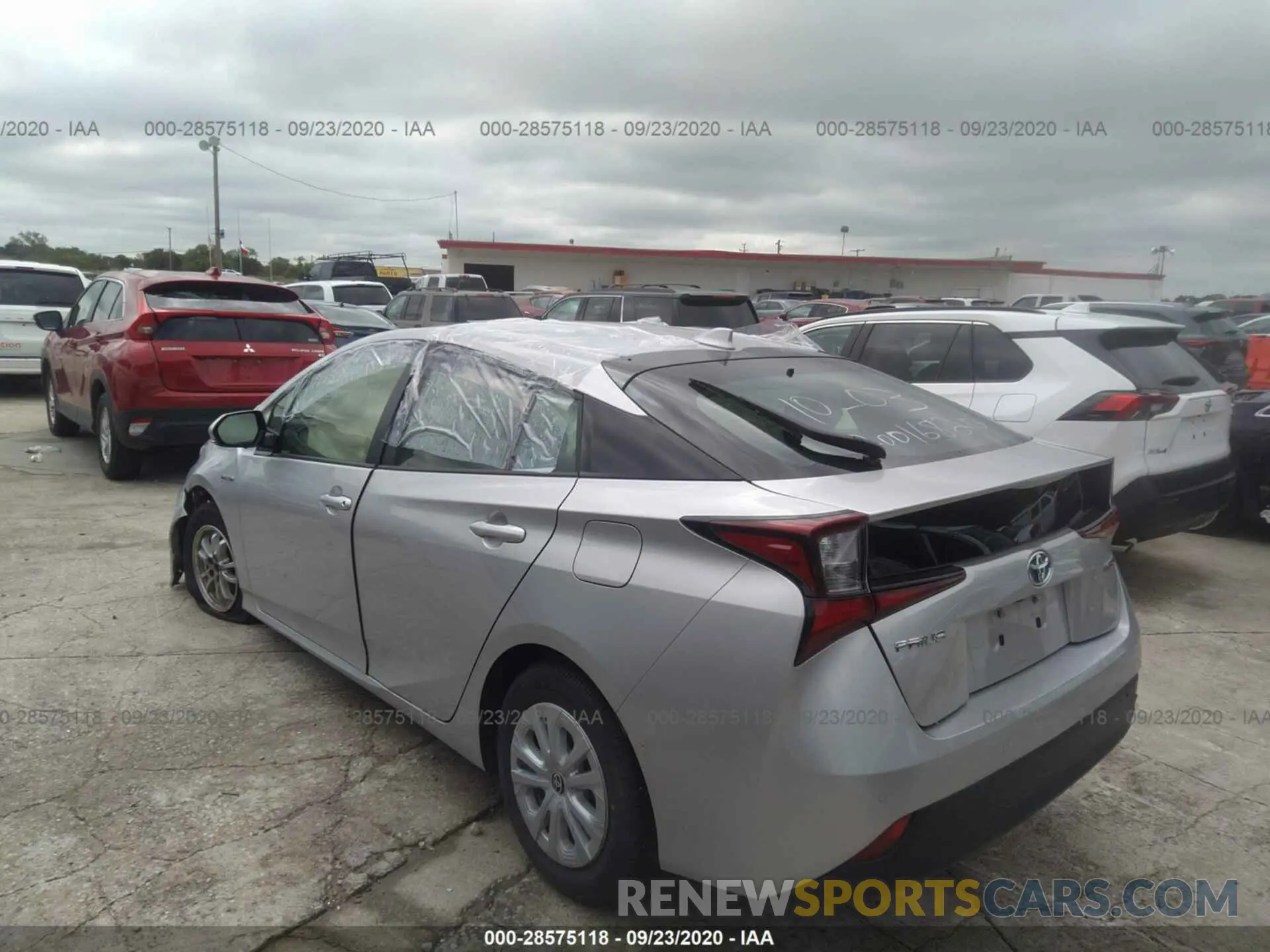 3 Photograph of a damaged car JTDKARFU1K3085887 TOYOTA PRIUS 2019