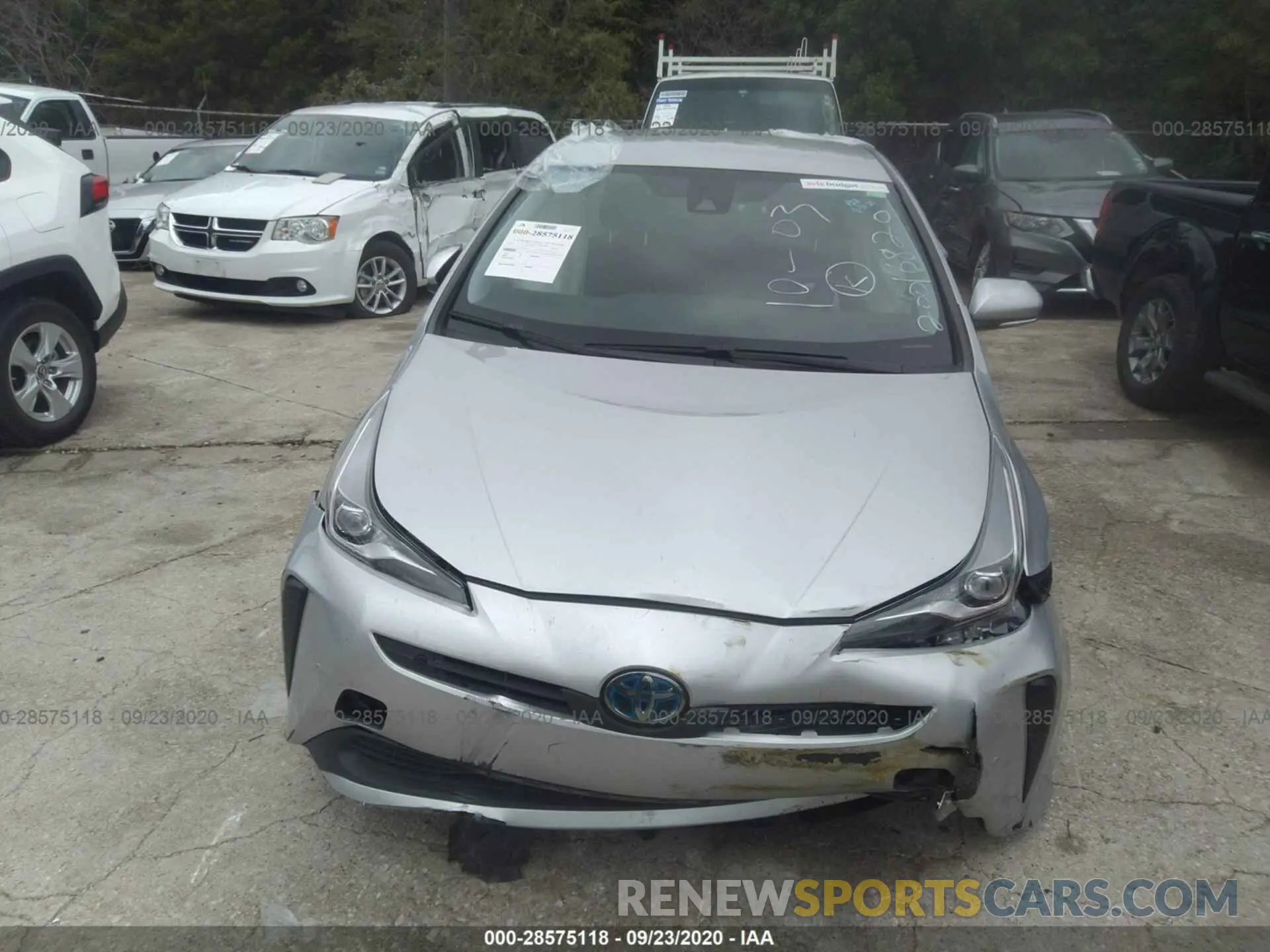 6 Photograph of a damaged car JTDKARFU1K3085887 TOYOTA PRIUS 2019