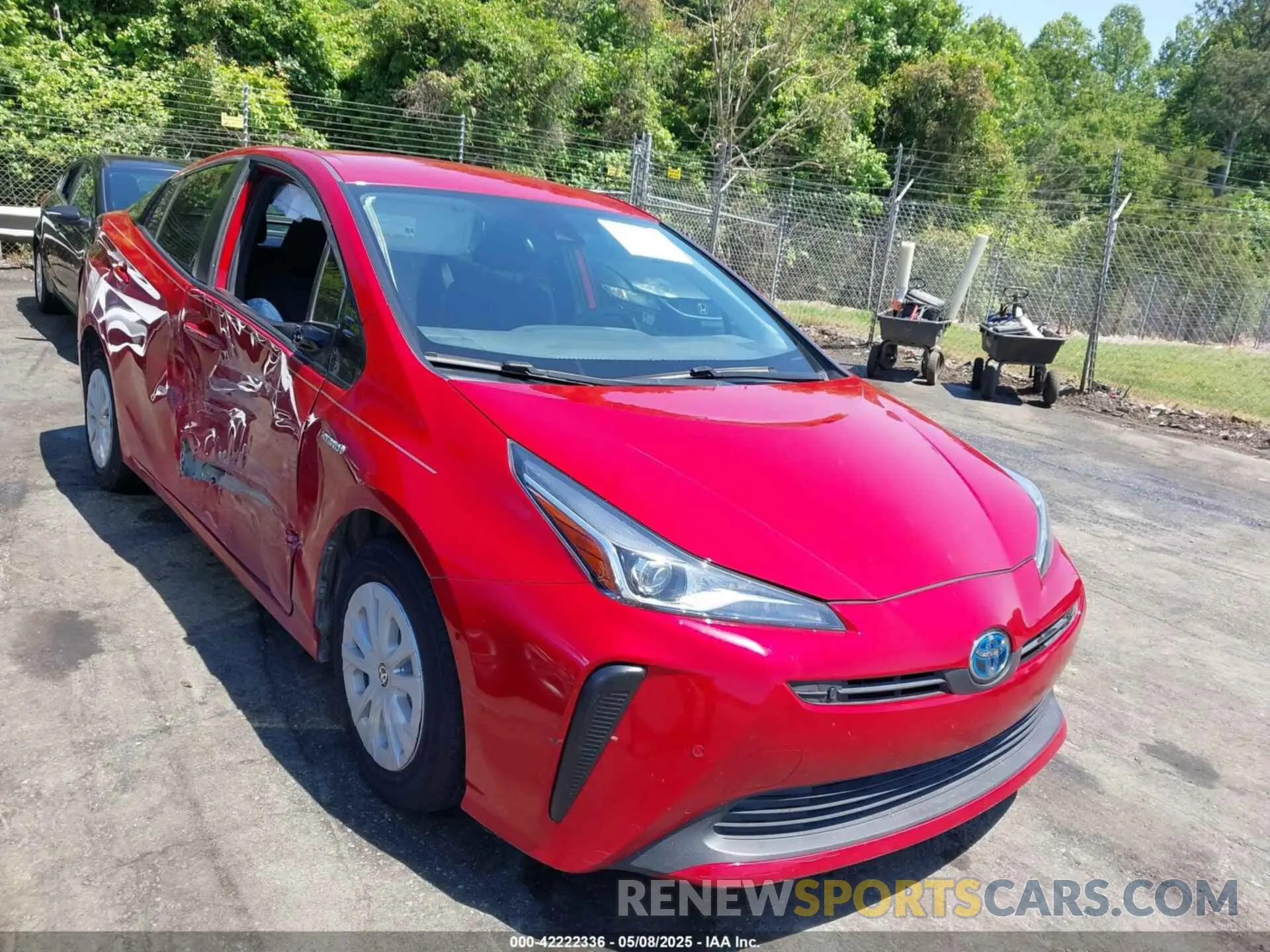 1 Фотография поврежденного автомобиля JTDKARFU1K3086702 TOYOTA PRIUS 2019