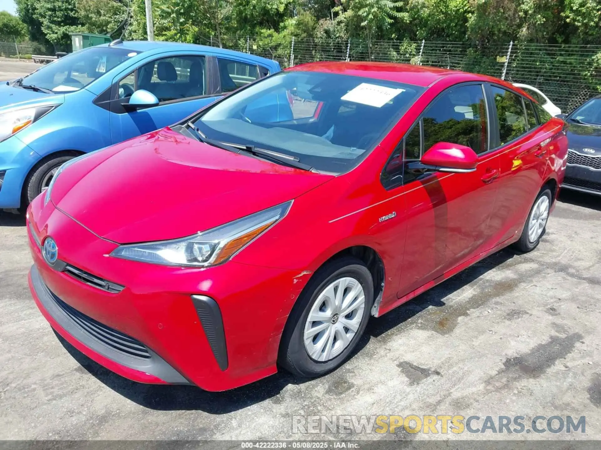 2 Фотография поврежденного автомобиля JTDKARFU1K3086702 TOYOTA PRIUS 2019