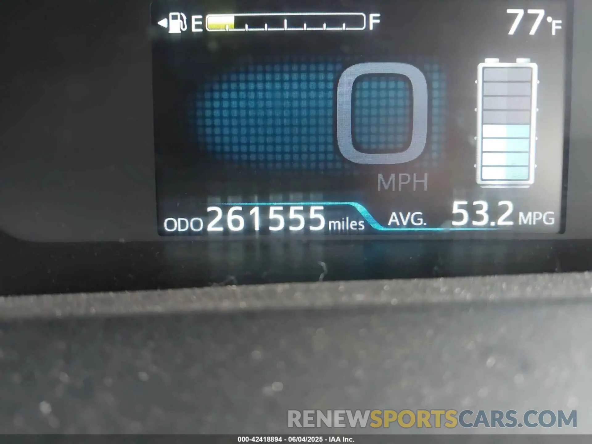 16 Photograph of a damaged car JTDKARFU1K3086859 TOYOTA PRIUS 2019