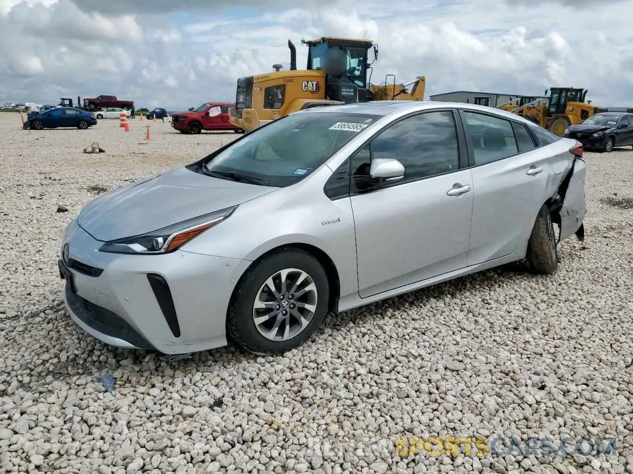 1 Фотография поврежденного автомобиля JTDKARFU1K3087896 TOYOTA PRIUS 2019