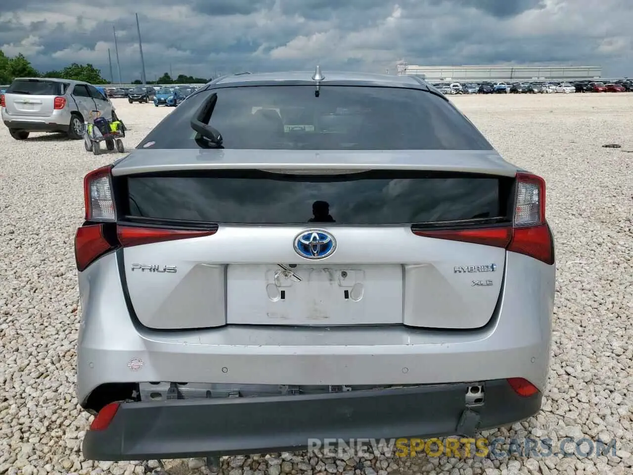 6 Фотография поврежденного автомобиля JTDKARFU1K3087896 TOYOTA PRIUS 2019