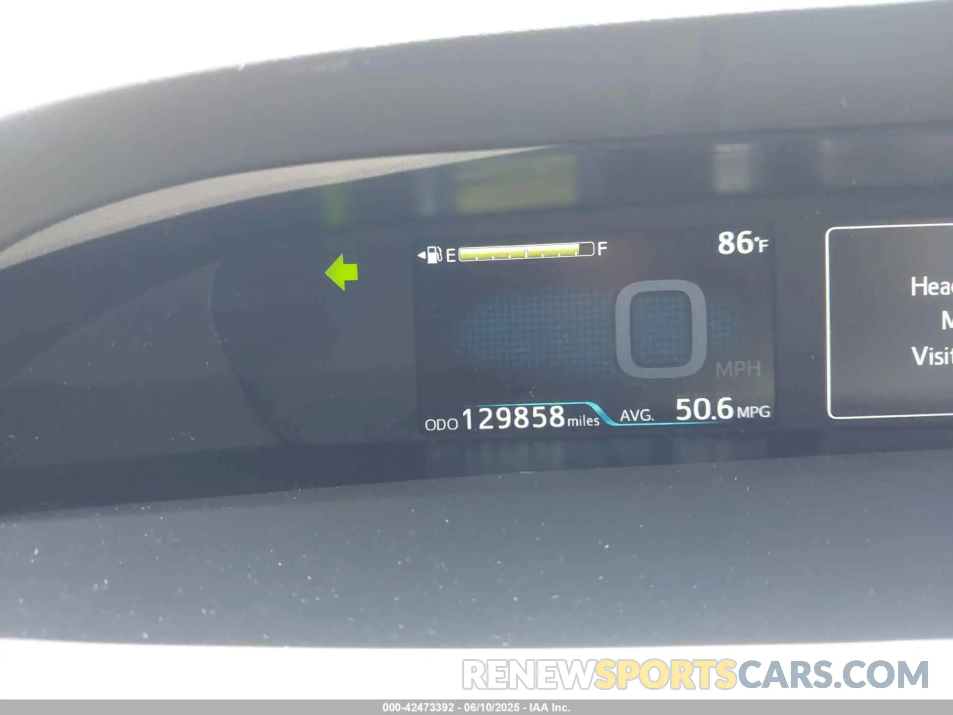 15 Photograph of a damaged car JTDKARFU1K3091222 TOYOTA PRIUS 2019