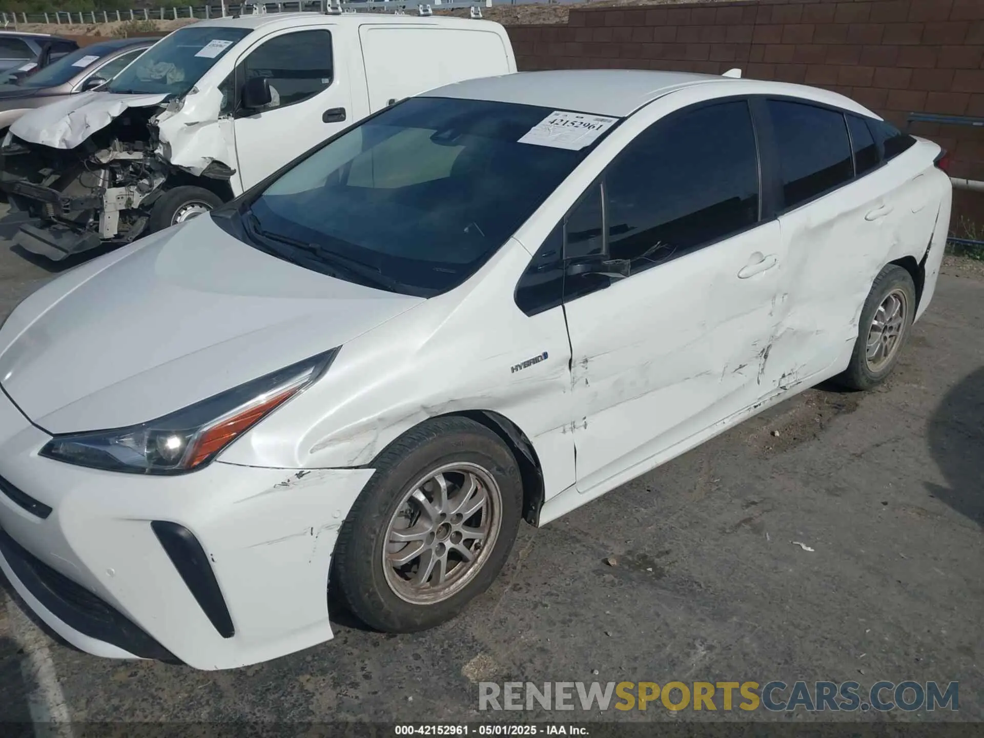 6 Фотография поврежденного автомобиля JTDKARFU1K3091379 TOYOTA PRIUS 2019