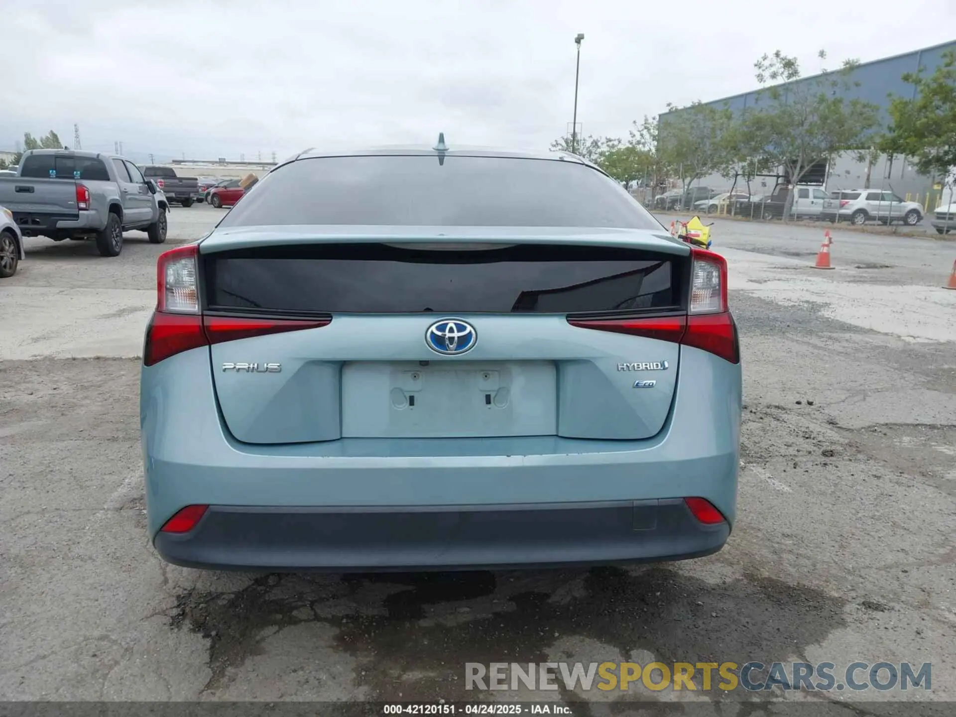 16 Фотография поврежденного автомобиля JTDKARFU1K3091785 TOYOTA PRIUS 2019