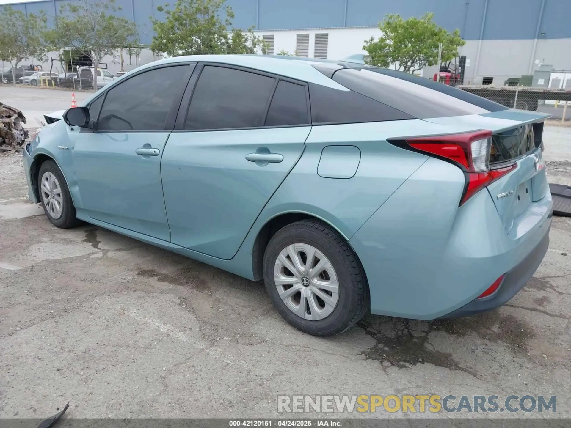 3 Фотография поврежденного автомобиля JTDKARFU1K3091785 TOYOTA PRIUS 2019