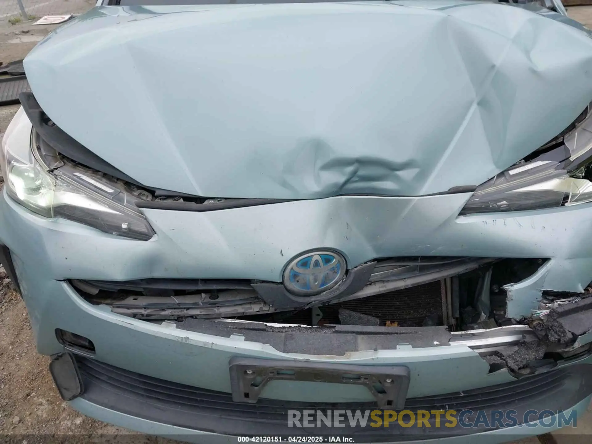 6 Фотография поврежденного автомобиля JTDKARFU1K3091785 TOYOTA PRIUS 2019