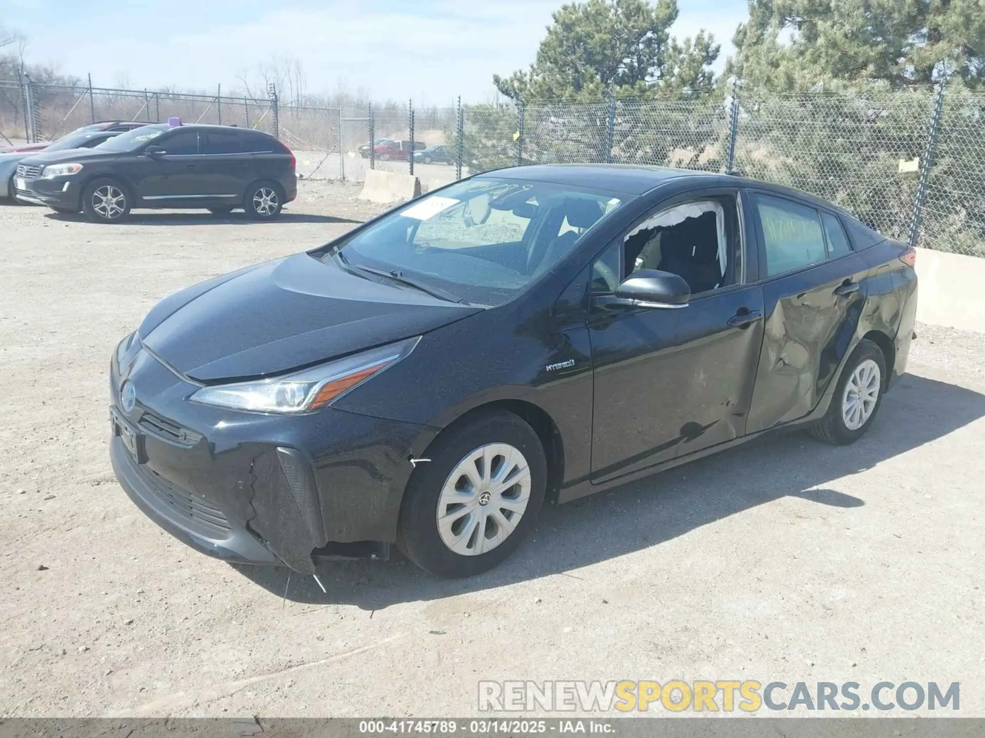 2 Photograph of a damaged car JTDKARFU1K3092063 TOYOTA PRIUS 2019