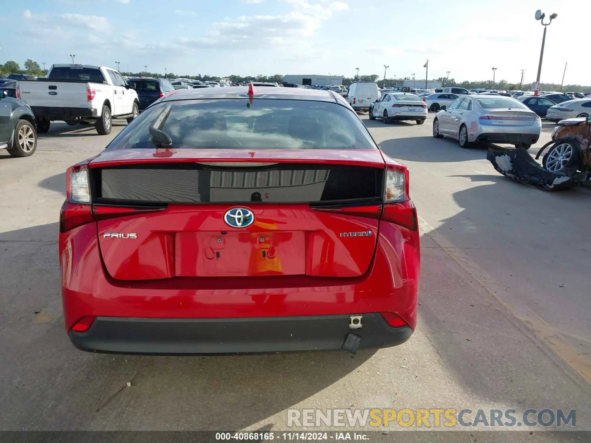16 Фотография поврежденного автомобиля JTDKARFU1K3094332 TOYOTA PRIUS 2019