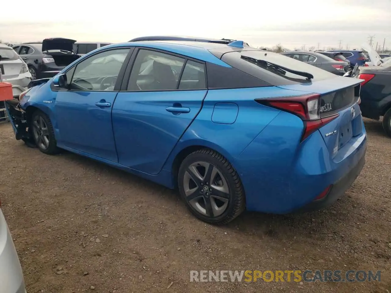 2 Photograph of a damaged car JTDKARFU1K3095089 TOYOTA PRIUS 2019