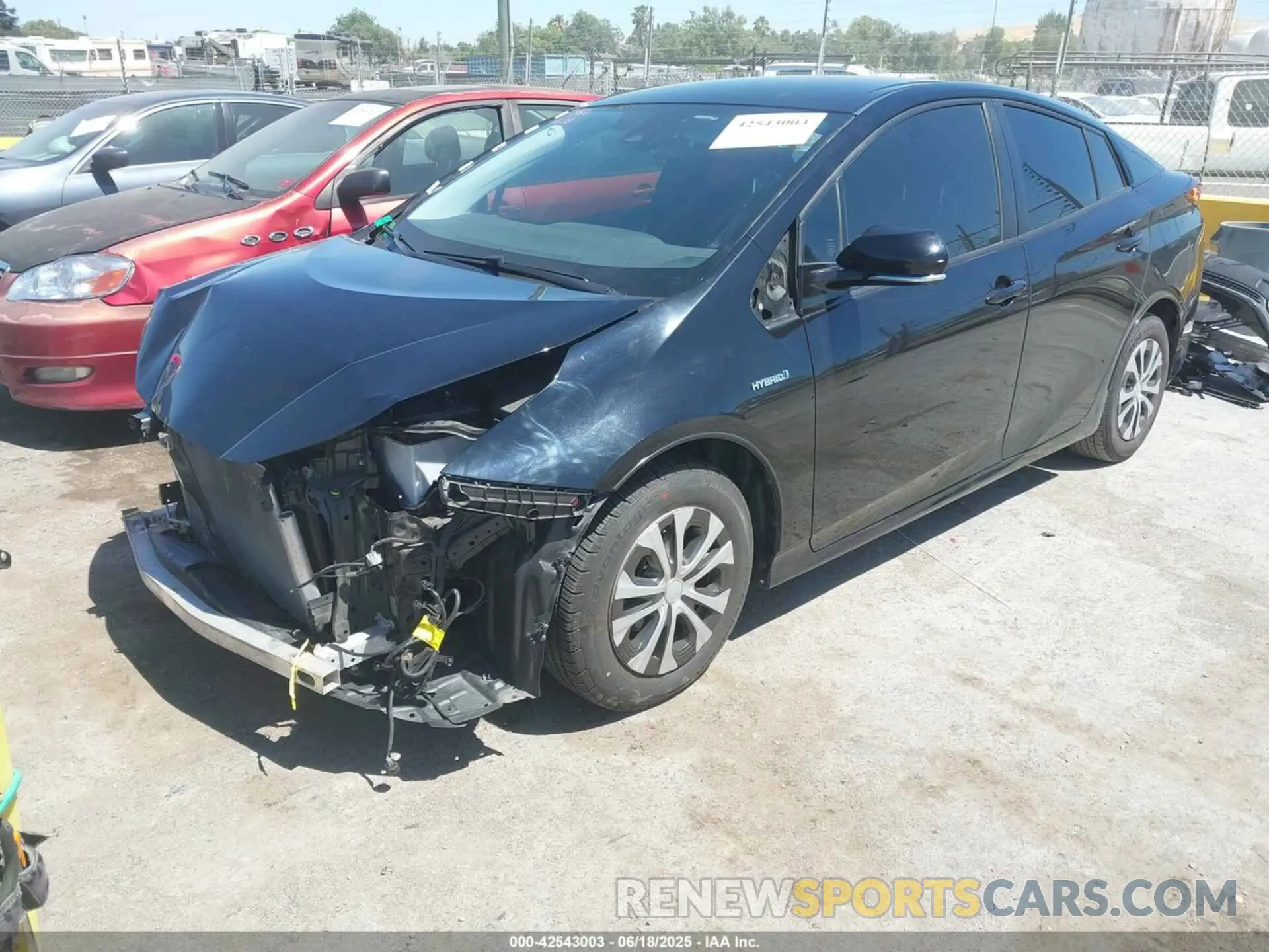2 Фотография поврежденного автомобиля JTDKARFU1K3101148 TOYOTA PRIUS 2019