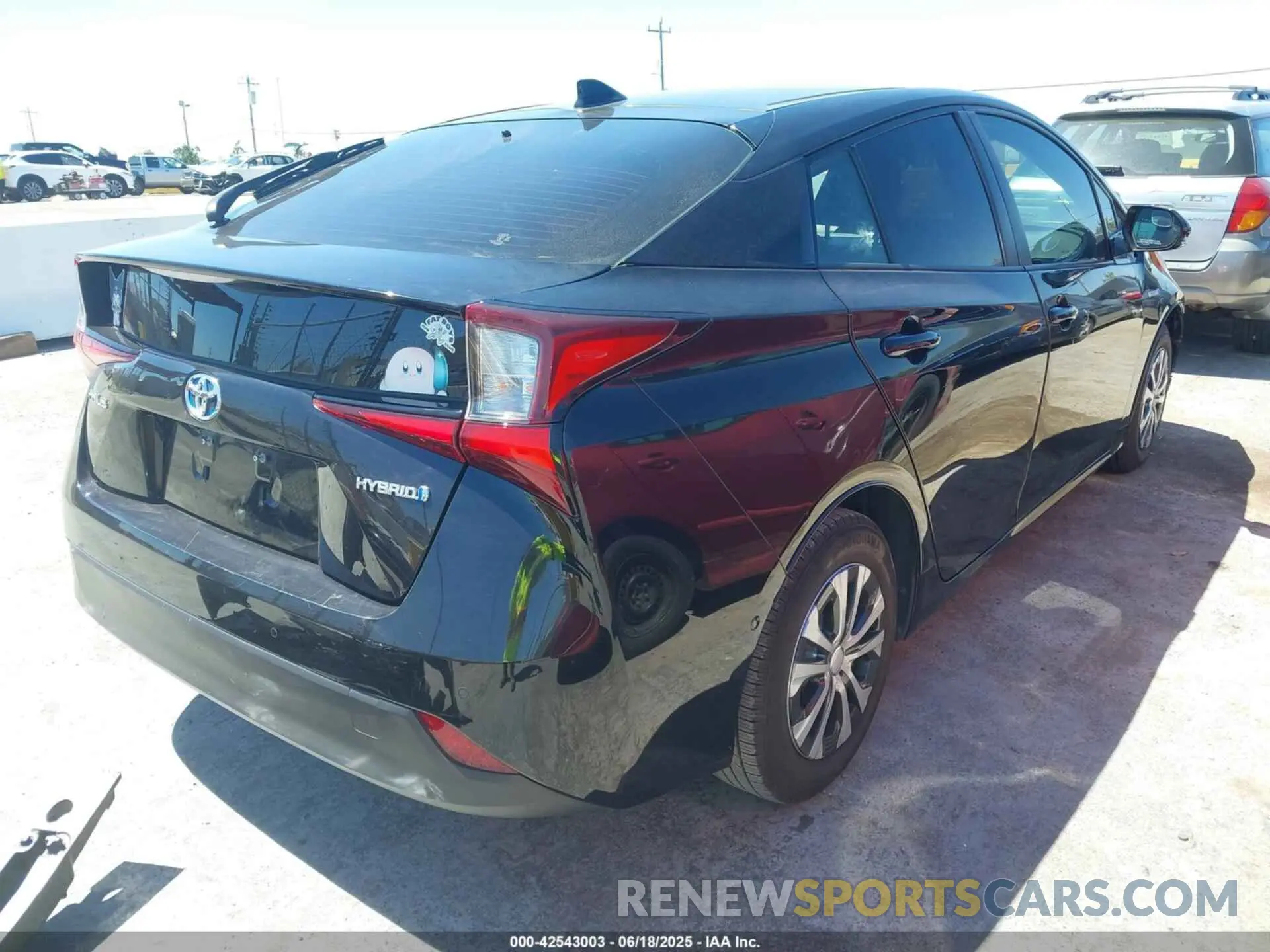 4 Фотография поврежденного автомобиля JTDKARFU1K3101148 TOYOTA PRIUS 2019