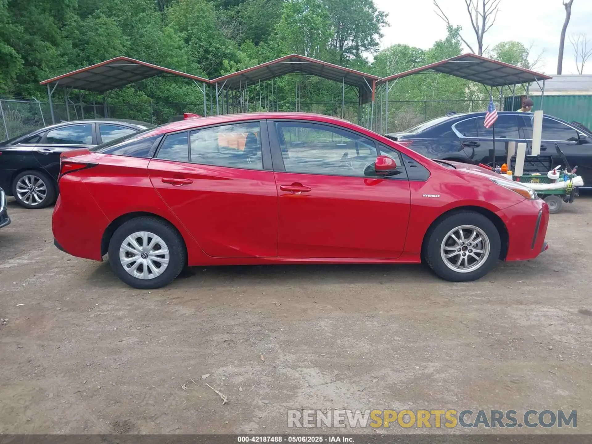 13 Photograph of a damaged car JTDKARFU1K3101487 TOYOTA PRIUS 2019
