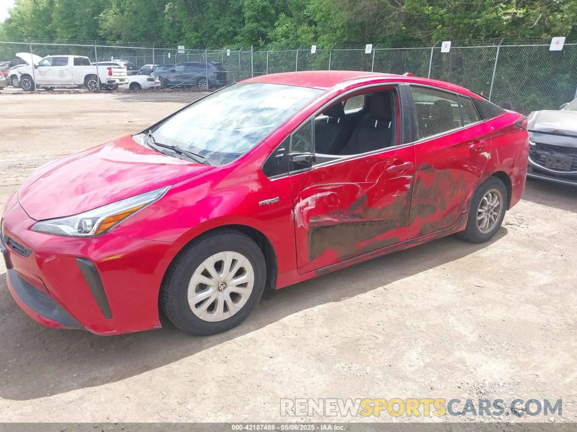 2 Photograph of a damaged car JTDKARFU1K3101487 TOYOTA PRIUS 2019